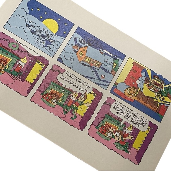 VTG 1987 Garfield Christmas Book - Picture 3 of 3